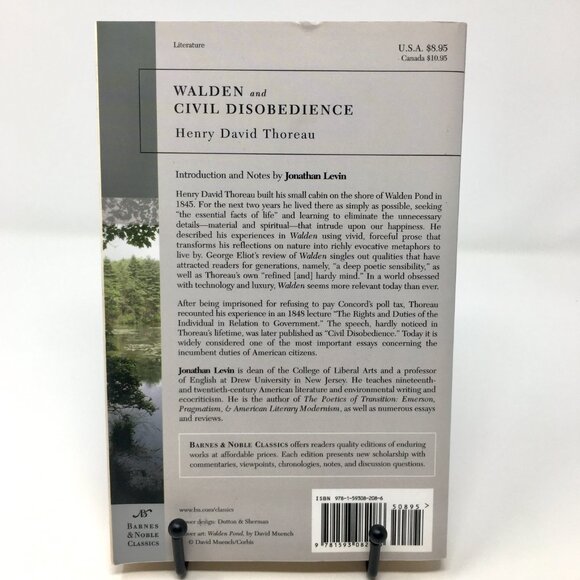 Walden and Civil Disobedience by Henry David Thoreau Softbound Paperback Book - Picture 2 of 10